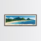 Turtle Island, Venezuela Panoramic Beach Print, Vacation Gift, Venezuela Wall Art, Beach Painting, Beach Decor, Beach Painting