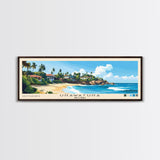 Unawatuna, Sri Lanka Panoramic Print, Vacation Gift, Sri Lanka Wall Art, Beach Painting, Beach Decor, Beach Or Lakehouse Art