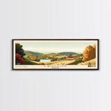 langeog, Germany Panoramic Beach Print, Vacation Gift, Germany Wall Art, Framed Canvas Print, Framed Beach Painting