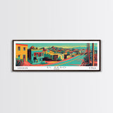 El Paso Texas Panoramic Travel Poster Canvas Print