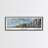 Quincy Massachusetts Panoramic Print, Elegant Framed Canvas Print, Travel Poster Art, Home Decoration, Office Wall Art, Gift Idea