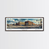 Renton Washington Panoramic Print, Creative Framed Canvas Print, City Travel Poster, Living Room Art, Home Decor, Unique Gift