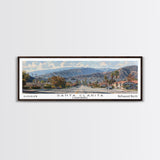 Santa Clarita California Travel Poster, Framed Canvas Print, Wall Art, Home Decor, Travel Print, Living Room Art, Artistic Gift