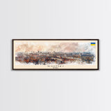 Khimki Russia Travel Print Wall Art, Panoramic City Art, Travel Art, Wall Decor, Vacation Gift, Framed Canvas Print Or Metal Art