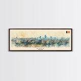 Kyiv Ukraine Wall Art, Panoramic Travel Poster, Panoramic Framed Canvas Print, City Wall Art, Wall Hanging Home Decor, Travel Art