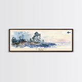 Lahti Finland Travel Art, City Art, Framed Canvas Print or Metal Wall Art, Europe Travel Poster, Panoramic Wall Art, Extra Wide Wall Art