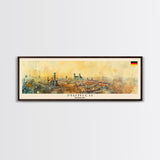 Munich Germany Wall Art, Panoramic Travel Poster, Panoramic Framed Canvas Print, City Wall Art, Wall Hanging Home Decor, Travel Art