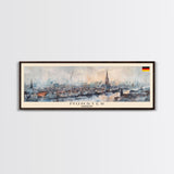 Munster Germany Travel Print Wall Art, Panoramic City Art, Travel Art, Wall Decor, Vacation Gift, Framed Canvas Print Or Metal Art