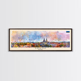 Parnu Estonia Travel Print Wall Art, Panoramic City Art, Travel Art, Wall Decor, Vacation Gift, Framed Canvas Print Or Metal Art