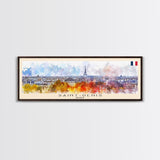 Saint Denis France Travel Art, City Art, Framed Canvas Print or Metal Wall Art, Europe Travel Poster, Panoramic Wall Art, Extra Wide Wall Art