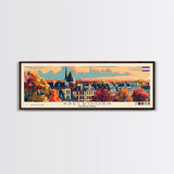 Apeldoorn Netherlands Travel Print Wall Art, Panoramic City Art, Travel Art, Wall Decor, Vacation Gift, Framed Canvas Print Or Metal Art