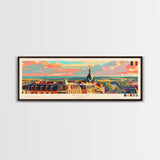 Arad Romania Travel Art, City Art, Framed Canvas Print or Metal Wall Art, Europe Travel Poster, Panoramic Wall Art, Extra Wide Wall Art