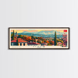 Elaz Turkey Wall Art, Panoramic Travel Poster, Panoramic Framed Canvas Print, City Wall Art, Wall Hanging Home Decor, Travel Art