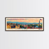 Hradec Czech Republic Travel Art, City Art, Framed Canvas Print or Metal Wall Art, Europe Travel Poster, Panoramic Wall Art, Extra Wide Wall Art