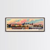 Kaliningrad Russia Travel Print Wall Art, Panoramic City Art, Travel Art, Wall Decor, Vacation Gift, Framed Canvas Print Or Metal Art