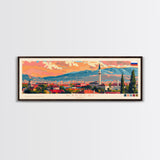 Kayseri Turkey Travel Art, City Art, Framed Canvas Print or Metal Wall Art, Europe Travel Poster, Panoramic Wall Art, Extra Wide Wall Art