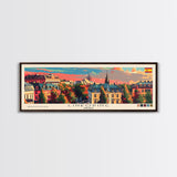 Linkoping Sweden Travel Art, City Art, Framed Canvas Print or Metal Wall Art, Europe Travel Poster, Panoramic Wall Art, Extra Wide Wall Art