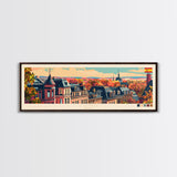 Lund Sweden Travel Print Wall Art, Panoramic City Art, Travel Art, Wall Decor, Vacation Gift, Framed Canvas Print Or Metal Art