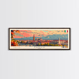 Padua Italy Wall Art, Panoramic Travel Poster, Panoramic Framed Canvas Print, City Wall Art, Wall Hanging Home Decor, Travel Art