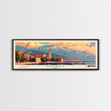 Patras Greece Travel Art, City Art, Framed Canvas Print or Metal Wall Art, Europe Travel Poster, Panoramic Wall Art, Extra Wide Wall Art