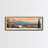 Pozarevac Serbia Travel Print Wall Art, Panoramic City Art, Travel Art, Wall Decor, Vacation Gift, Framed Canvas Print Or Metal Art