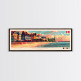 Randers Denmark Travel Art, City Art, Framed Canvas Print or Metal Wall Art, Europe Travel Poster, Panoramic Wall Art, Extra Wide Wall Art