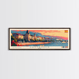 Santander Spain Travel Print Wall Art, Panoramic City Art, Travel Art, Wall Decor, Vacation Gift, Framed Canvas Print Or Metal Art