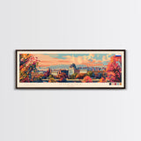 Surgut Russia Panoramic Travel Poster, Framed Canvas Print or Metal Wall Art, Travel Art, Home Decor, Panoramic Painting, Midcentury Art