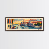 Venice Italy Travel Print Wall Art, Panoramic City Art, Travel Art, Wall Decor, Vacation Gift, Framed Canvas Print Or Metal Art