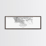 Panoramic Los Angeles City Map, California Art, Map Print, Minimalist Wall Art, Canvas Art, Housewarming Gift, Street Map Art, Closing Gift