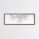 Panoramic Las Vegas  City Map, Nevada Art, Map Print, Minimalist Wall Art, Canvas Art, Housewarming Gift, Street Map Art, Closing Gift