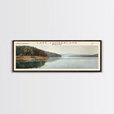 Lake Cumberland Kentucky Framed Canvas Print, Lake House Decor, Panoramic Wall Art, Travel Poster, Scenic Lake Painting, Nature Art