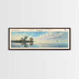 Lake Kissimmee Florida Framed Canvas Print, Lake House Decor, Panoramic Wall Art, Travel Poster, Scenic Lake Painting, Nature Art