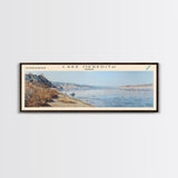 Lake Meredith Texas Framed Canvas Print, Lake House Decor, Panoramic Wall Art, Travel Poster, Scenic Landscape Painting, Bedroom Decor