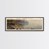 Mark Twain Lake Missouri Framed Canvas Print, Lake House Decor, Panoramic Wall Art, Travel Poster, Landscape Painting, Bedroom Decor