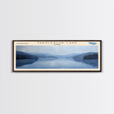 Takslesluk Lake Panoramic Wall Art, Framed Canvas Print, Lake House Decor, Travel Poster, Serene Lake Scene, Living Room Decor