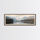 Tunica Lake Mississippi Panoramic Wall Art, Framed Canvas Print, Lake House Decor, Travel Poster, Beautiful Lake Scene, Home Art