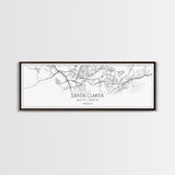 Panoramic Santa Clarita City Map, California Art, Map Print, Minimalist Wall Art, Canvas Art, Housewarming Gift, Street Map, Closing Gift