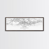 Panoramic Sofia City Map, Bulgaria Art, Map Print, Minimalist Wall Art, Canvas Art, Housewarming Gift, Street Map Art, Closing Gift