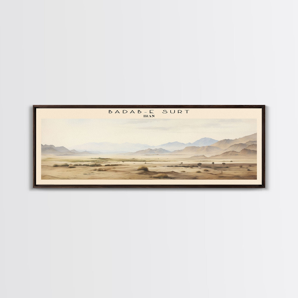 Badab e Surt Iran Travel Poster Print, Framed Canvas Print, Iran Travel Art, Wood Framed Art, Wall Hanging, Home Decor