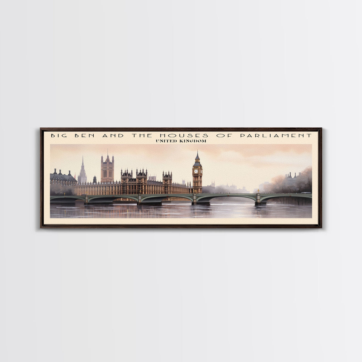 Big Ben and the Houses of Parliament Wall Art Travel Poster Print, Gift For Travel Lover, Vacation Gift, COUNTRY Wall Art, Home Decor, Original Art