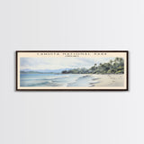 Cahuita National Park Framed Canvas Print Travel Poster | Wall Art | Home Decor | Gift For Travel Lover | Wall Hanging | Original Art