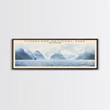 Fiordland National Park Travel Print Wall Art, Travel Poster Print, Retro Style COUNTRY Home Decor, Wall Hanging, Travel Gift Idea, Unique Metal Art