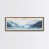 Franz Josef Glacier COUNTRY Travel Poster Print, Framed Canvas Print, COUNTRY Travel Art, Wood Framed Art, Wall Hanging, Home Decor