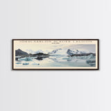 Jökulsárlón Glacier Lagoon COUNTRY | Framed Travel Poster Canvas Print | Trendy Wall Art | Watercolor Painting | Living Room Art | Unique Art