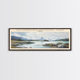 Jotunheimen National Park Framed Canvas Print Travel Poster | Wall Art | Home Decor | Gift For Travel Lover | Wall Hanging | Original Art