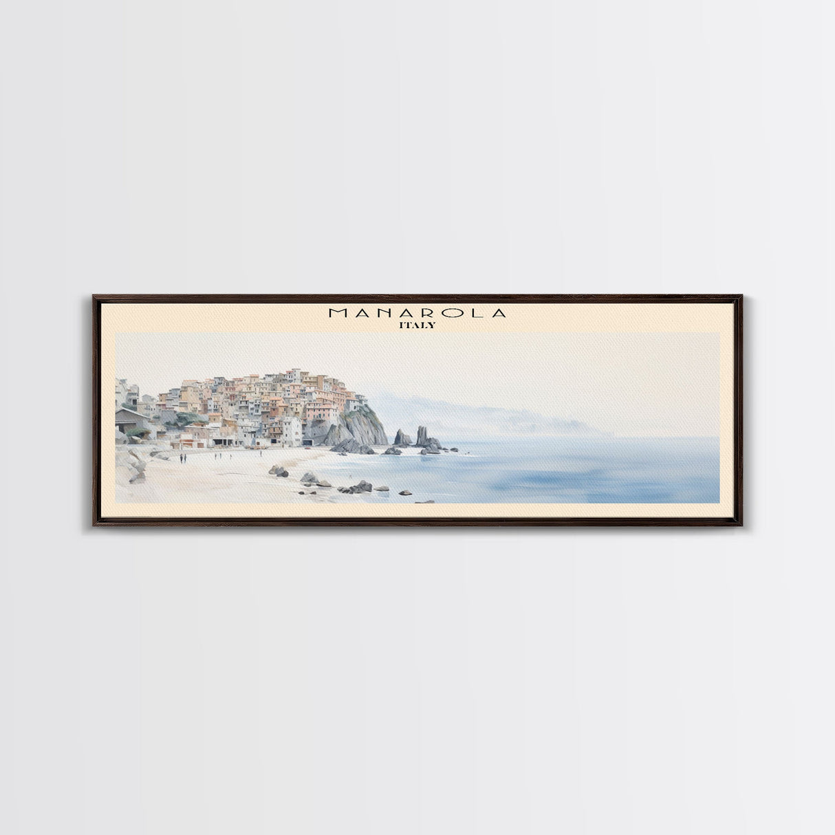 Manarola Travel Poster Print, Framed Canvas Wall Art, Metal Wall Art, COUNTRY art, Gift For Him, Travel Wall Art, Travel Lover Gift