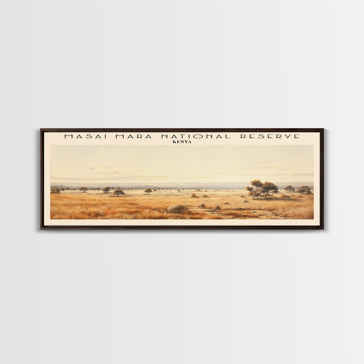 Masai Mara National Reserve Travel Print Wall Art, Travel Poster Print, Retro Style COUNTRY Home Decor, Wall Hanging, Travel Gift Idea, Unique Metal Art