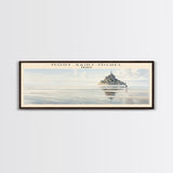 Mont Saint Michel COUNTRY | Framed Travel Poster Canvas Print | Trendy Wall Art | Watercolor Painting | Living Room Art | Unique Art