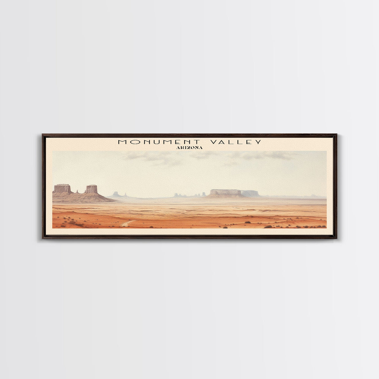 Monument Valley Travel Print Wall Art, Travel Poster Print, Retro Style COUNTRY Home Decor, Wall Hanging, Travel Gift Idea, Unique Metal Art